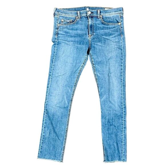 Rag & Bone New York Ankle Skinny Raw Hem Jeans 31 - Picture 1 of 13